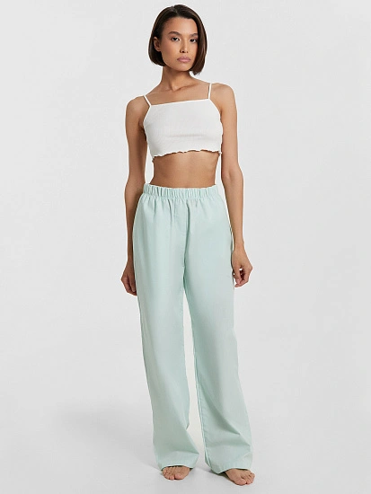 картинка Брюки домашние женские мятные  от магазина стильной одежды Mark Formelle