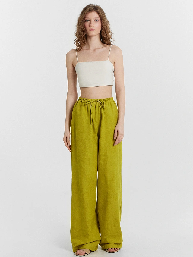 Брюки женские зеленые - 4