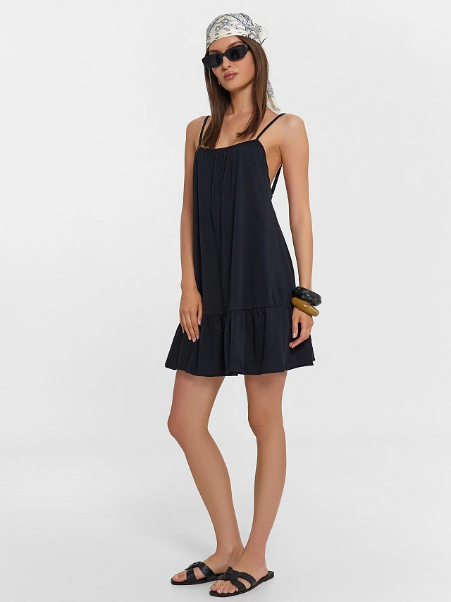 Сарафан женский черный - 8