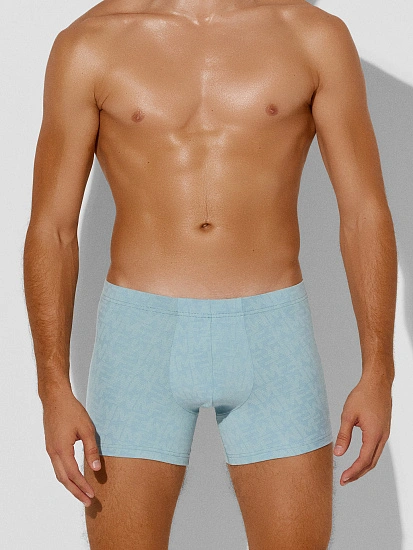 картинка Трусы боксеры мужские голубые  от магазина мужской одежды Mark Formelle