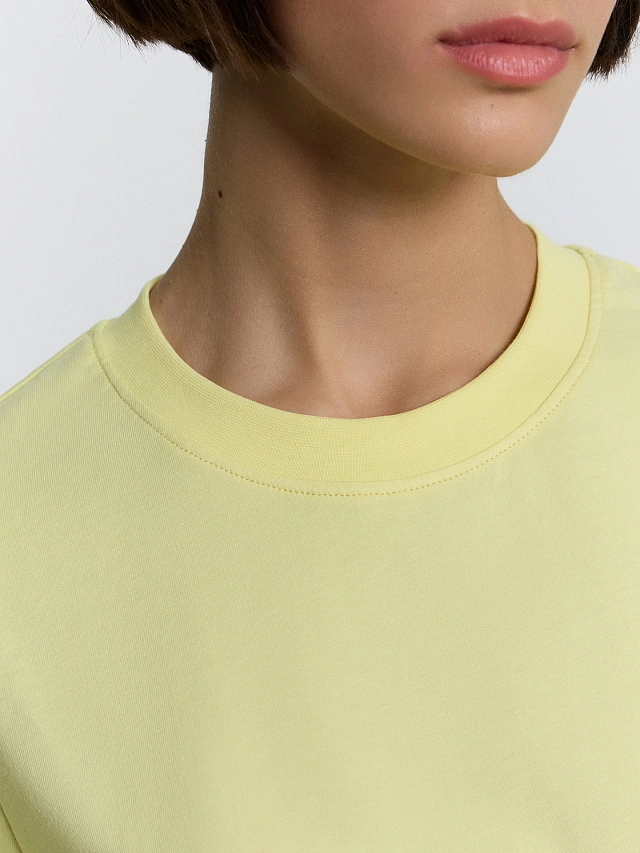 Футболка женская желтая - 4