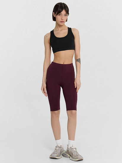 картинка Велосипедки женские бордовые  от магазина стильной одежды Mark Formelle