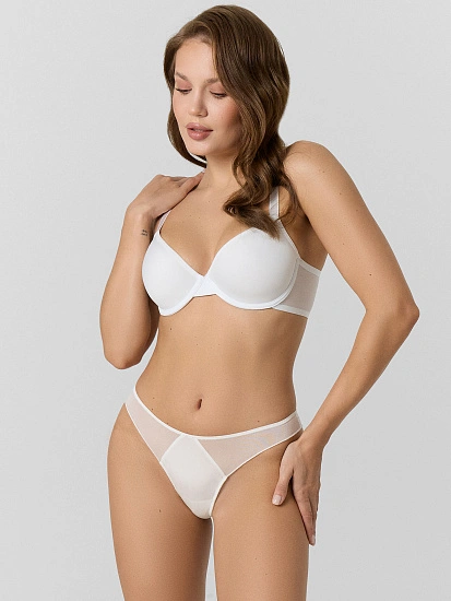 картинка Трусы бразилиана женские белые от магазина стильной одежды Mark Formelle