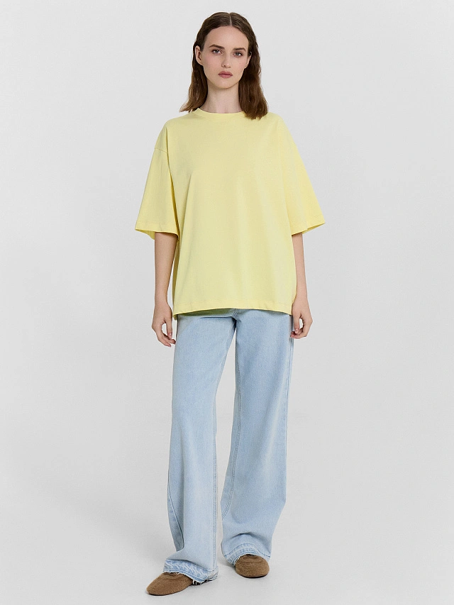 Футболка женская желтая - 3