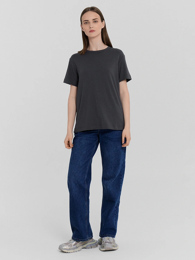 Футболка женская серая - 3