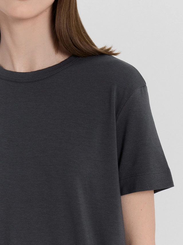 Футболка женская серая - 5