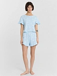 Комплект домашний женский голубой