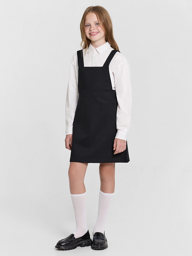Сарафан для девочек черный - 4