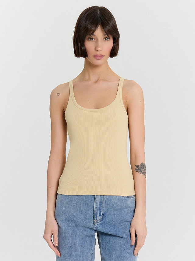 Топ женский бежевый - 1