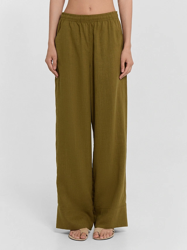 Брюки женские зеленые - 3