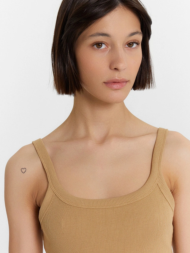 Топ женский бежевый - 4