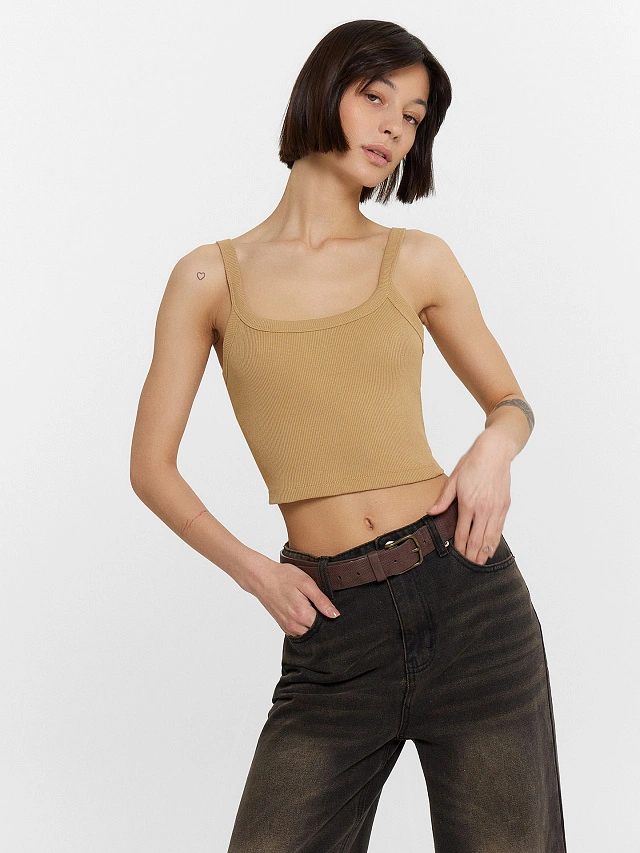 Топ женский бежевый - 6