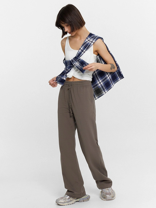 Брюки женские коричневые - 5