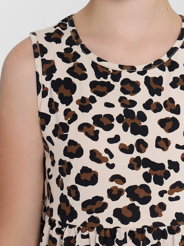 Платье для девочек леопардовое - 4