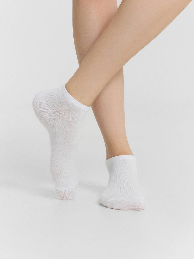 Носки женские белые в наборе, 3 шт - 3