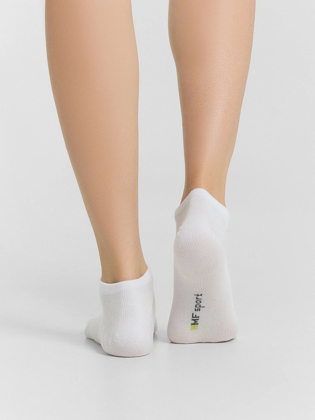 Носки женские белые в наборе, 3 шт - 4