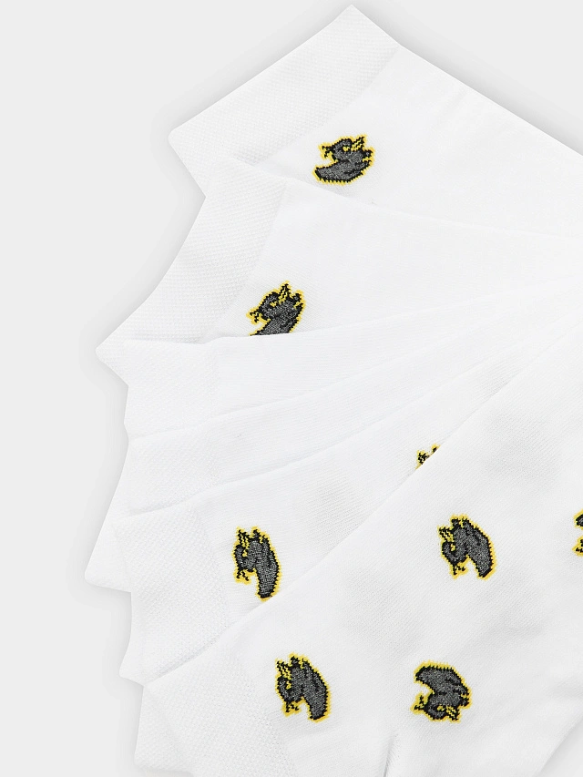 Носки мужские белые в наборе, 3 пары - 6