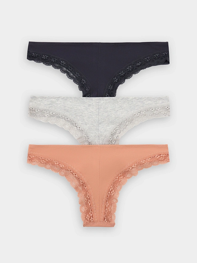 Трусы женские в наборе, 3 шт - 11