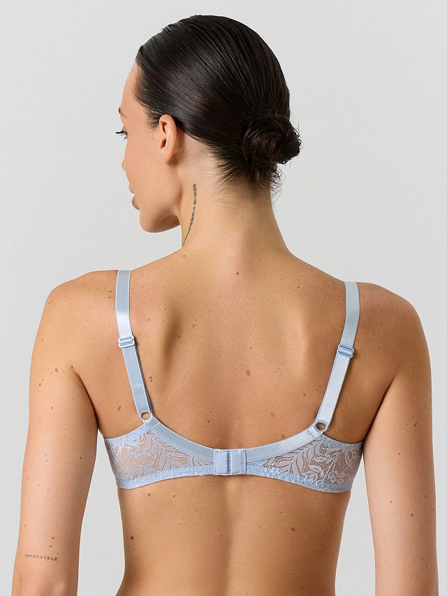 Бюстгальтер женский голубой - 3