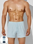Трусы шорты мужские в клетку в наборе, 3 шт