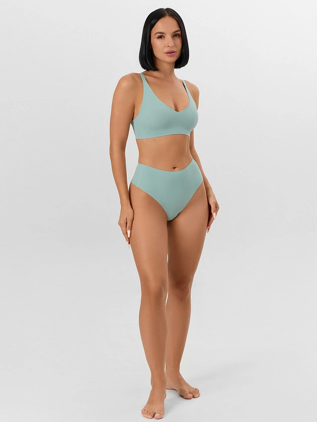 Трусы женские слипы голубые - 7