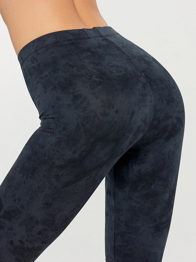 Велосипедки женские черные с принтом - 4