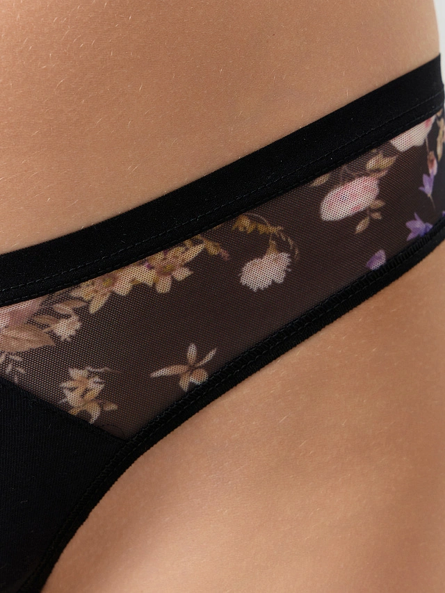 Трусы бразилиана женские черные - 5