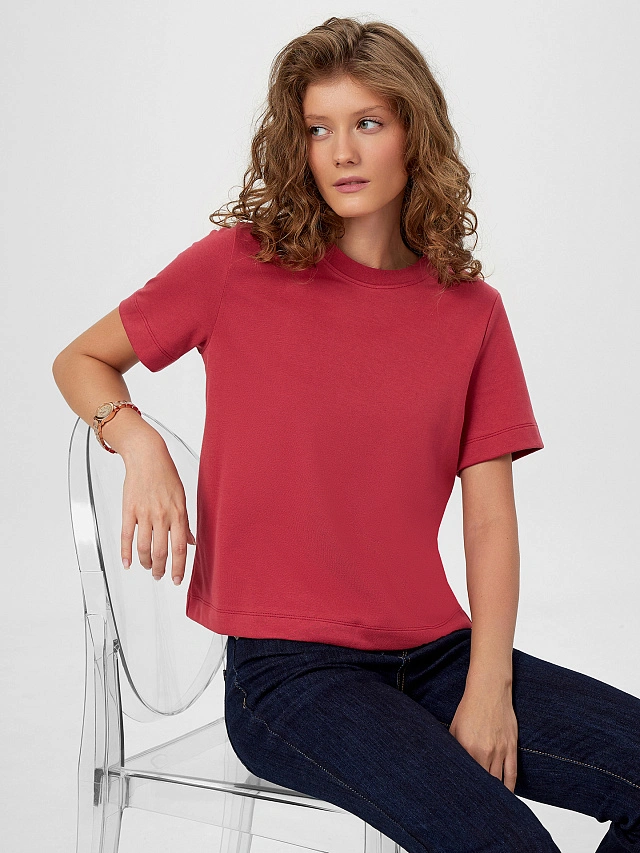 Футболка женская красная - 6