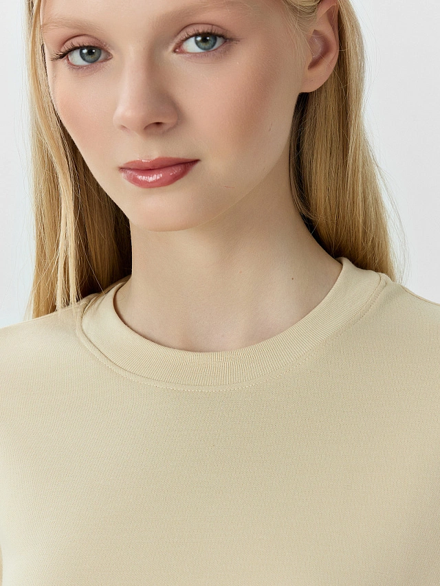 Футболка женская бежевая - 4