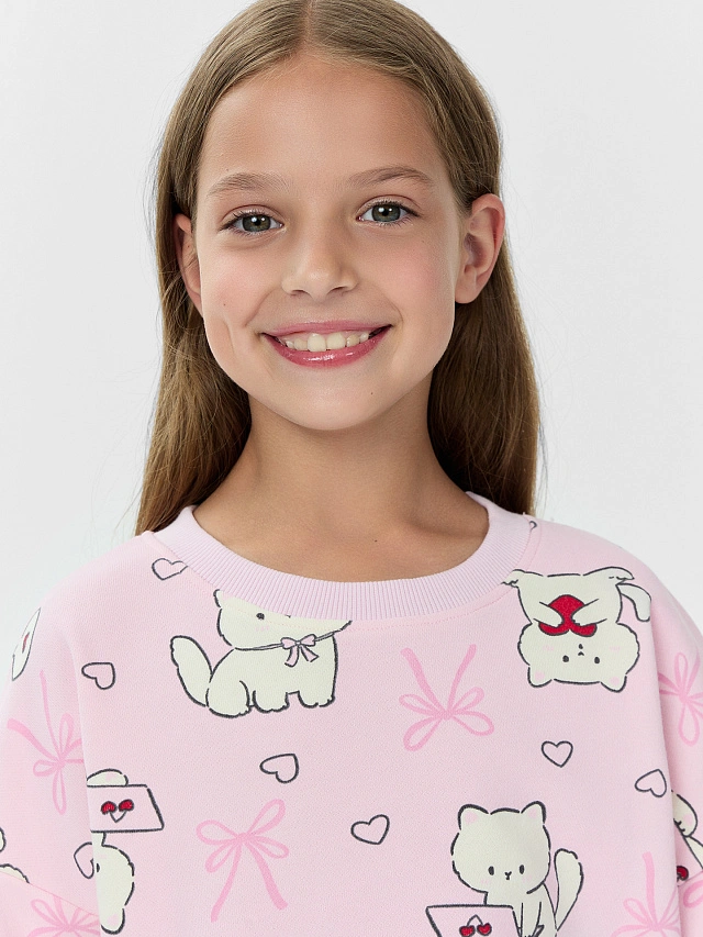 СВИТШОТ ДЛЯ ДЕВОЧЕК - 4