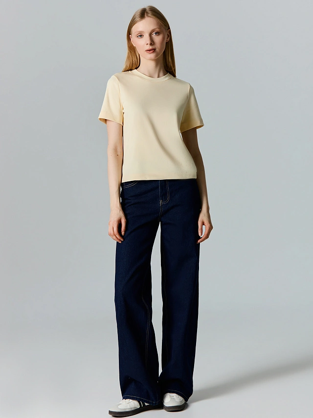 Футболка женская желтая - 2