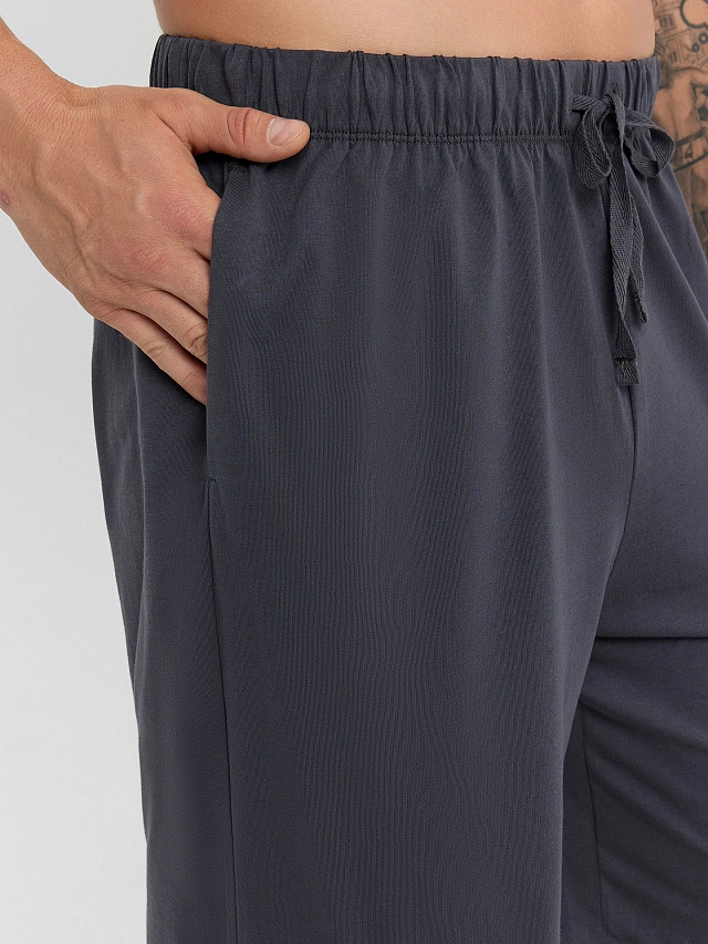 Шорты мужские серые с принтом - 4