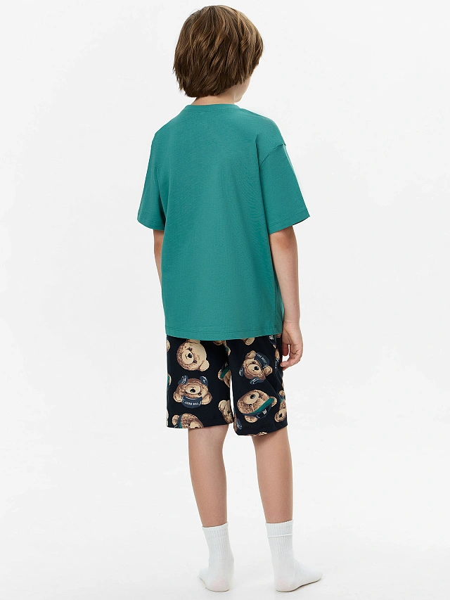 Комплект домашний для мальчиков с принтом в виде мишек - 2