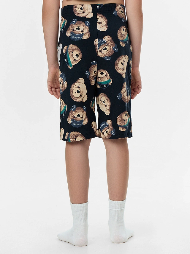 Комплект домашний для мальчиков с принтом в виде мишек - 5