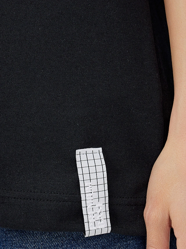 Футболка женская черная - 5