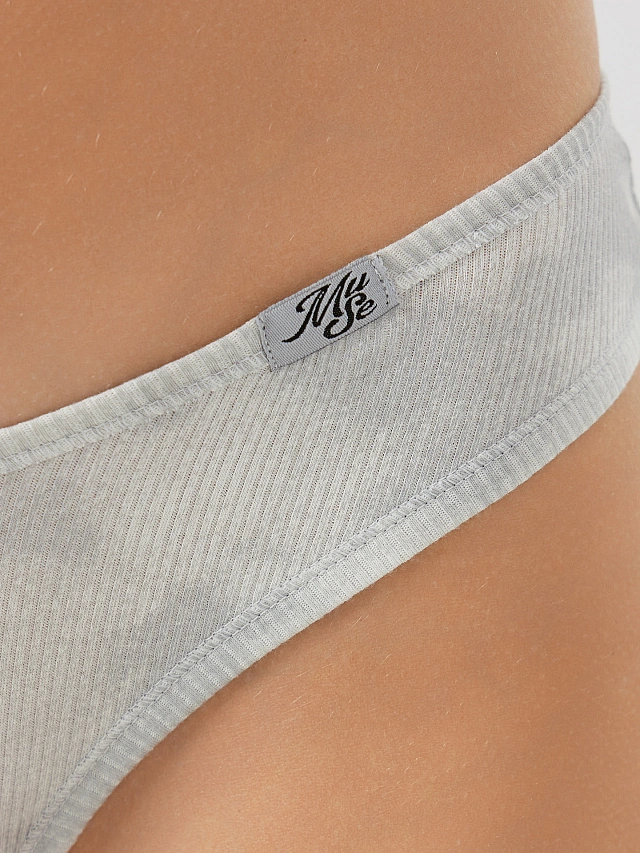 Трусы бразилиана женские серые - 5