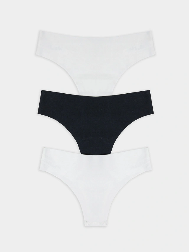 Трусы женские бесшовные в наборе, 3 шт - 9