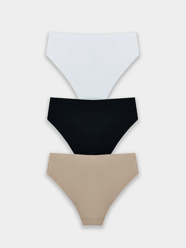 Трусы макси женские бесшовные в наборе, 3 шт - 8