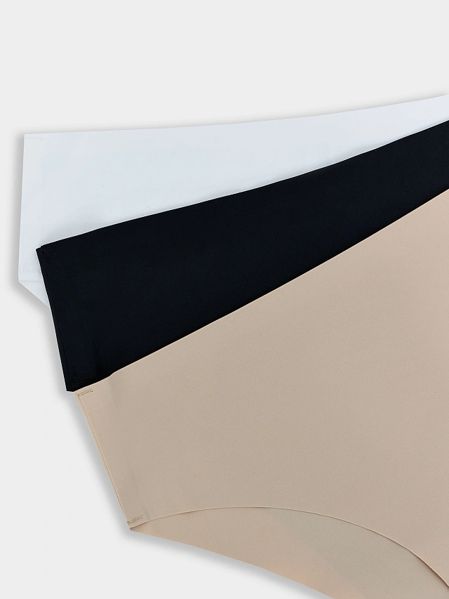 Трусы макси женские бесшовные в наборе, 3 шт - 9