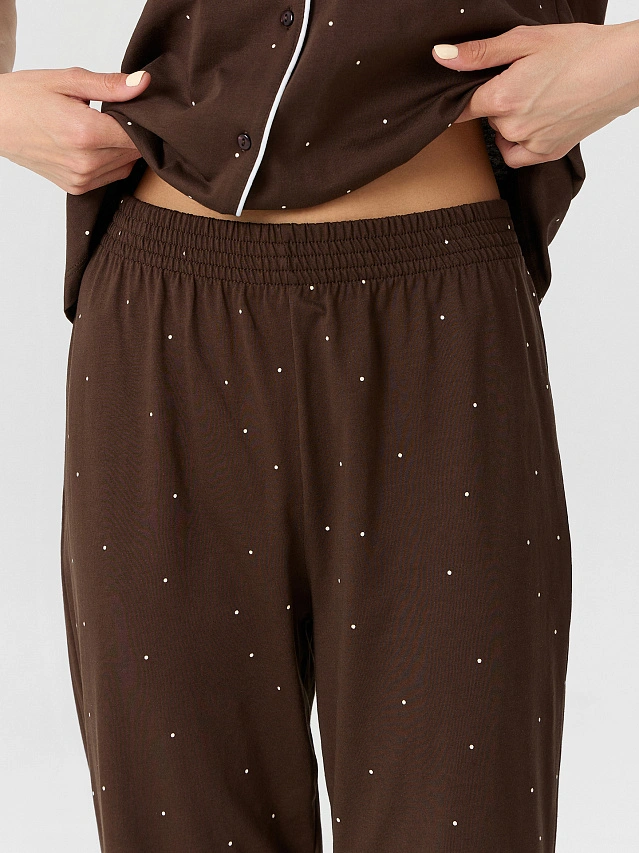 Комплект домашний женский коричневый - 9