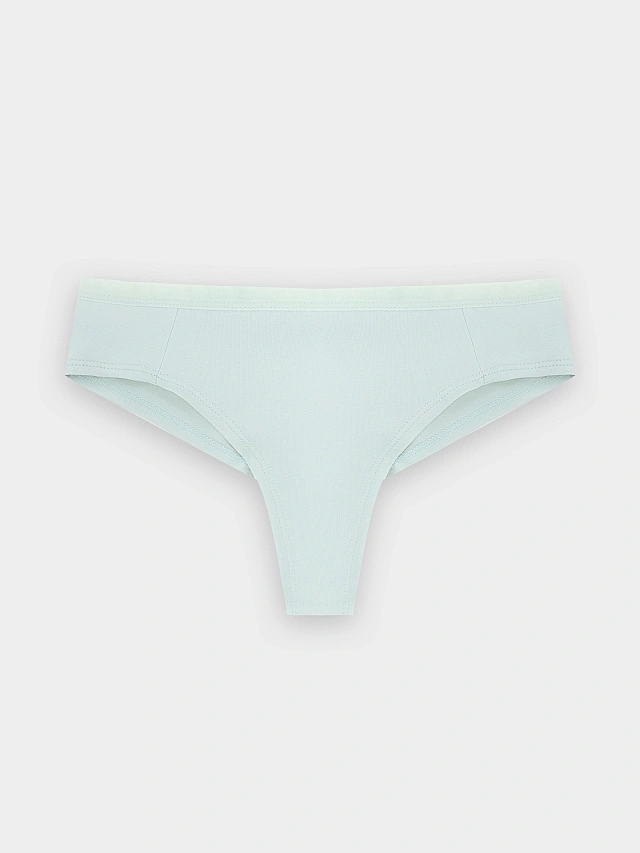 Трусы бразилиана женские голубые - 9