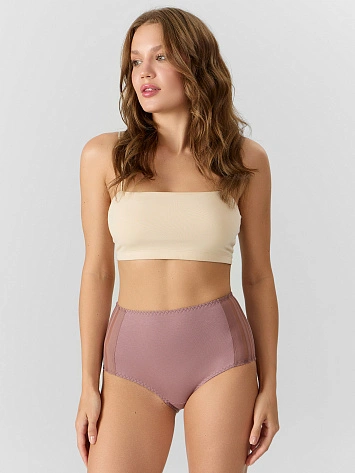 Трусы макси женские с кружевом