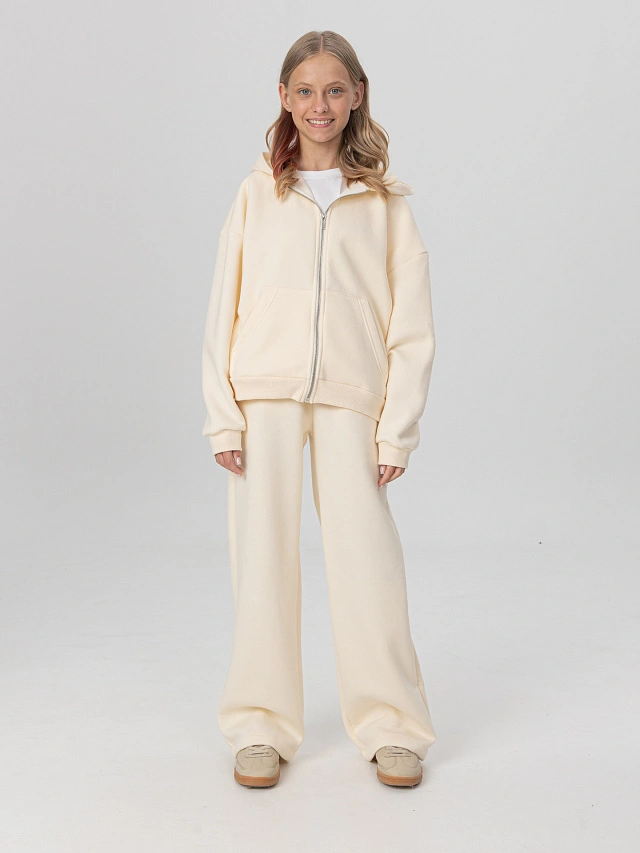 Брюки для девочек бежевые - 5