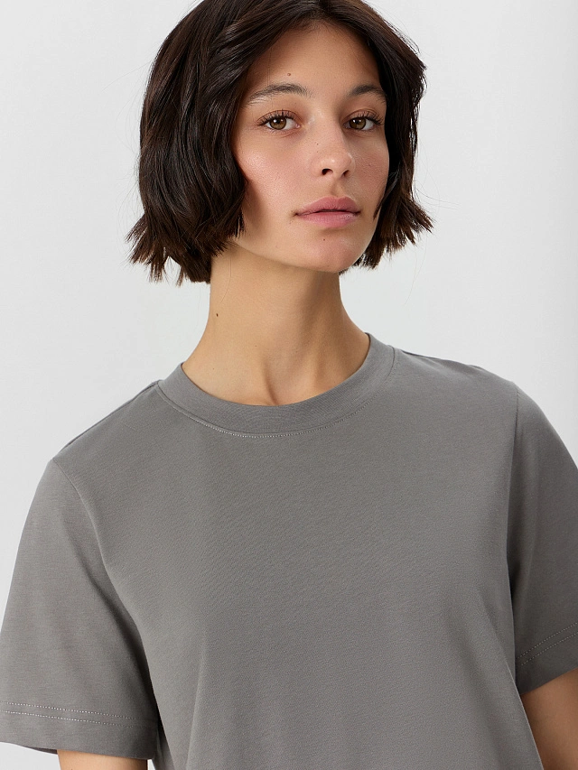 Футболка женская серая - 6