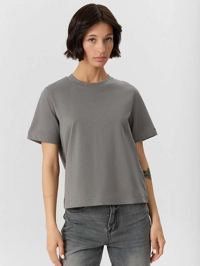 Футболка женская серая - 3