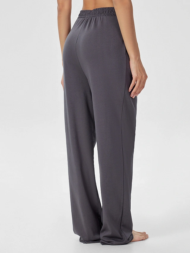 Комплект домашний серый с принтом "Love me" - 7