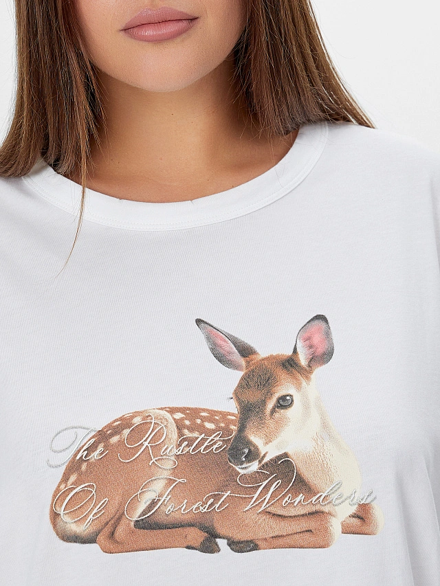 Комплект домашний: футболка и брюки с принтом - 7