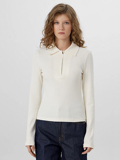 картинка Поло женское кремовое  от магазина стильной одежды Mark Formelle