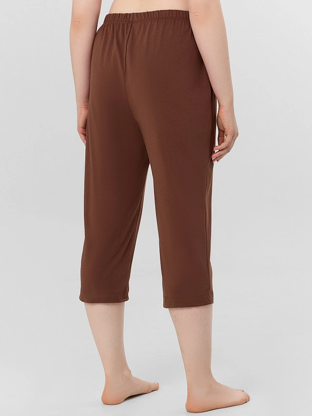 Бриджи домашние женские коричневые - 3