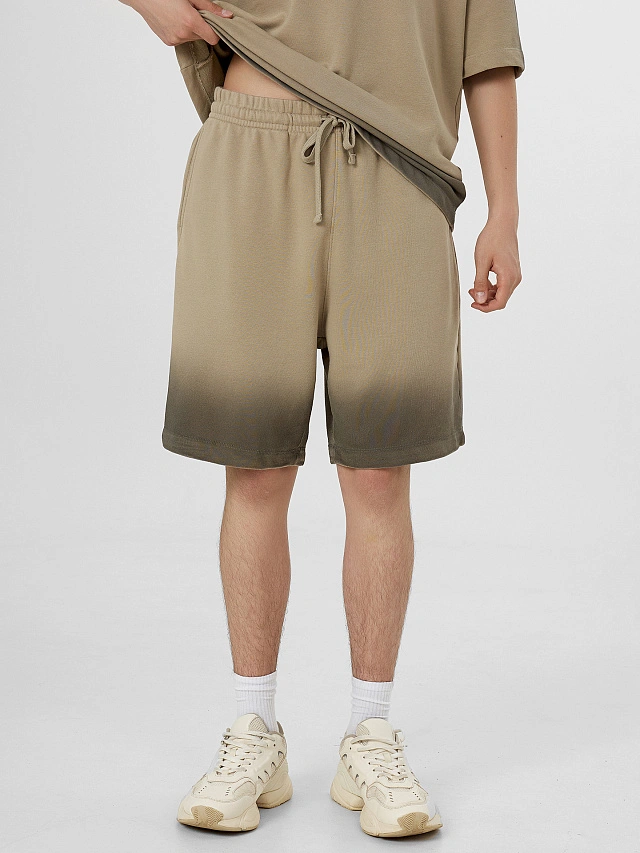 Комплект мужской коричневый: футболка и шорты - 8